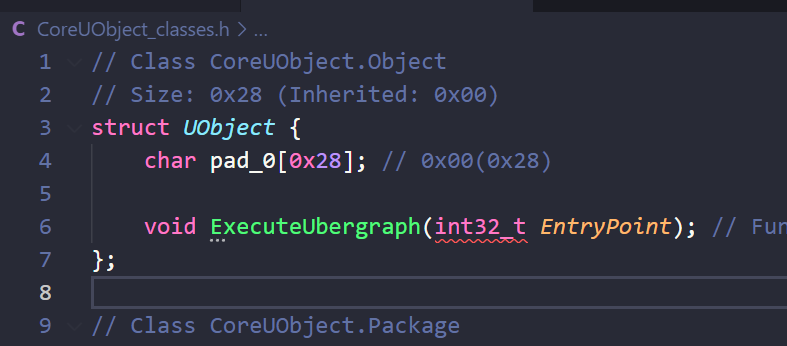 UObject SDK Dump